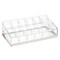 mDesign Essential Oil Organizer Storage Center, 18 Sections - Clear/Brushed
